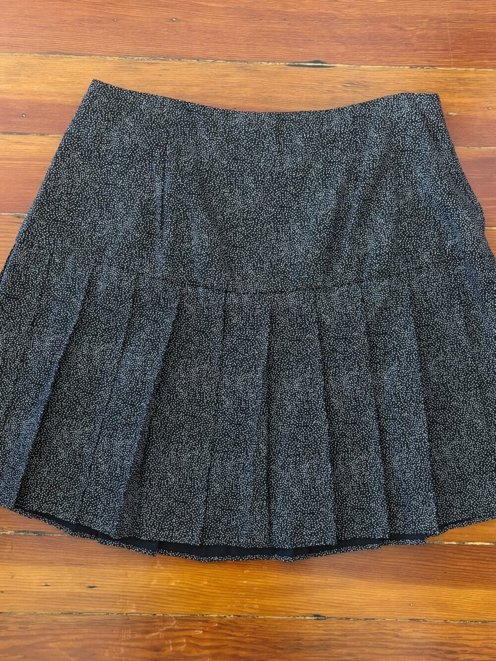 90s Vintage Twee Drop Waist Polka Dot Pleated Polka Mini Skirt By Choice MEDIUM